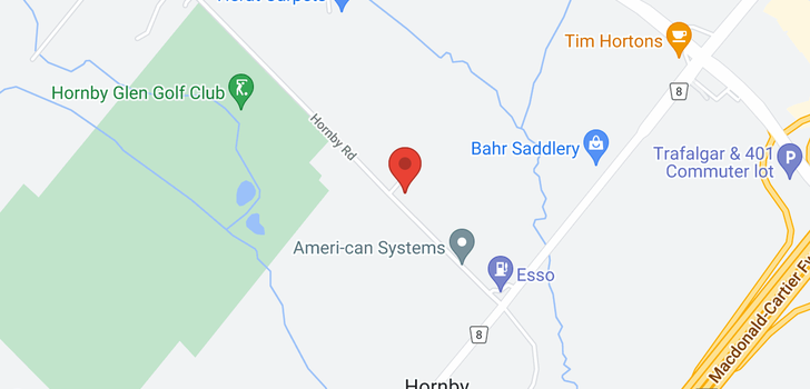 map of 8141 HORNBY RD